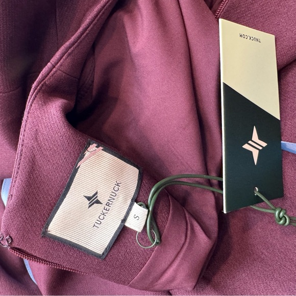 Tuckernuck NEW Merlot Griffiths Bell Long Sleeve Colorblock Mini Dress Size S - Picture 10 of 10